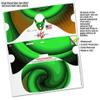 Decal Style Skin Wrap Compatible with Oculus Go Headset - Alecias Swirl 01 Green (Oculus NOT Included) view 3