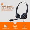 IPD IPH-255 Phone Headset with Noise Cancelling Microphone for Office and Call Center - Compatible with Yealink SIP,Snom, Greandsteam & LG landline Phones view 3