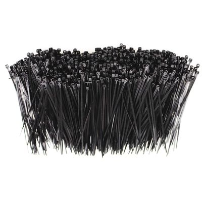 1000Pcs Nylon Cable Zip Ties Self-locking 6 Inch Black