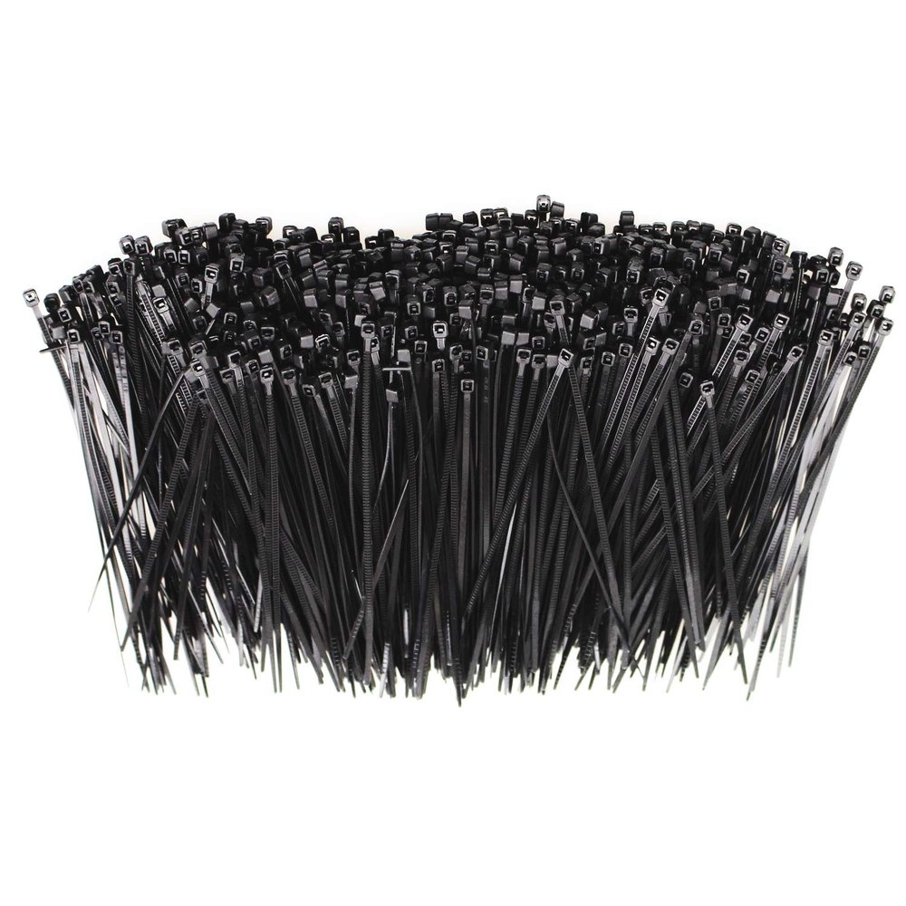 1000Pcs Nylon Cable Zip Ties Self-locking 6 Inch Black