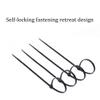 1000Pcs Nylon Cable Zip Ties Self-locking 6 Inch Black view 3