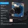 1080P USB Camera Module Wide Angle High Speed 3.6mm Lens PC Camera for Computer Mini UVC USB2.0 Lightburn Camera OV2710 USB Security Camera High Frame 100fps Web Camera Board for Raspberry Pi view 2