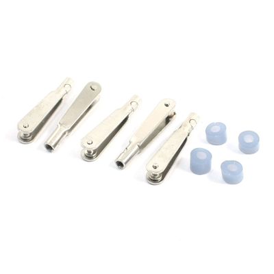 Aexit 5Pcs Metal Electrical equipment Clevis 2.2mm Hole Dia 26 x 5 x 5mm for M2.2 Push Rod