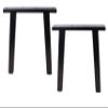 ECLV 18" Dining Bench Legs, Vintage Steel Table Legs, Coffee Table Legs,Computer Desk Legs,Industrial Kitchen Table Legs,Set of 2,Black view 1