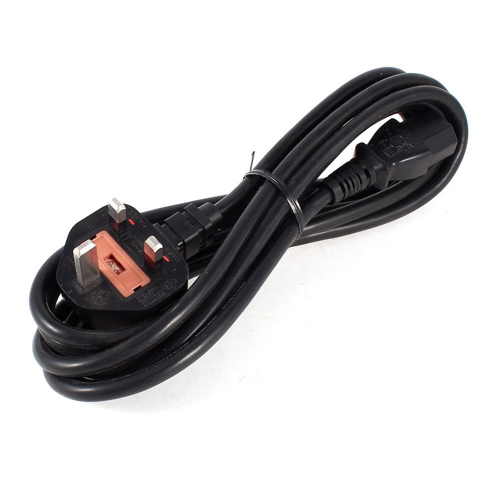 Aexit UK Plug Distribution electrical AC 250V 13A to C13 Socket Power Cable 3 Meters for Electric Cooker
