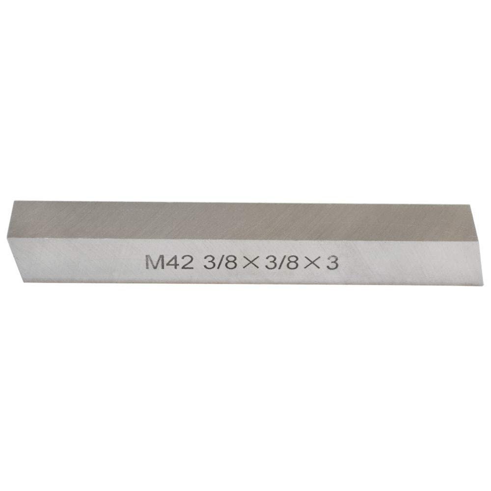 MH GLOBAL 3/8 Inch x 3/8 Inch x 3 Inch M42 HSS Square Type Tool Bits Lathe Cutter