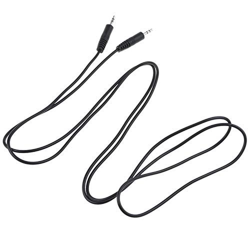 SLLEA 6ft Black Premium 3.5mm 1/8" Audio Cable Lead Car AUX-in Cord for F5X007 Sirius Radio Boombox