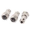 Aexit 3 Pcs Distribution electrical G16-7 Metal M/F Aviation Connector Adapter AC 150V 5A view 1