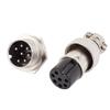 Aexit 3 Pcs Distribution electrical G16-7 Metal M/F Aviation Connector Adapter AC 150V 5A view 2
