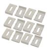 Aexit 12 Pcs Transmission Plastic 60x40x12mm Cable Line Holder Wire Organizer Grey for Office view 1