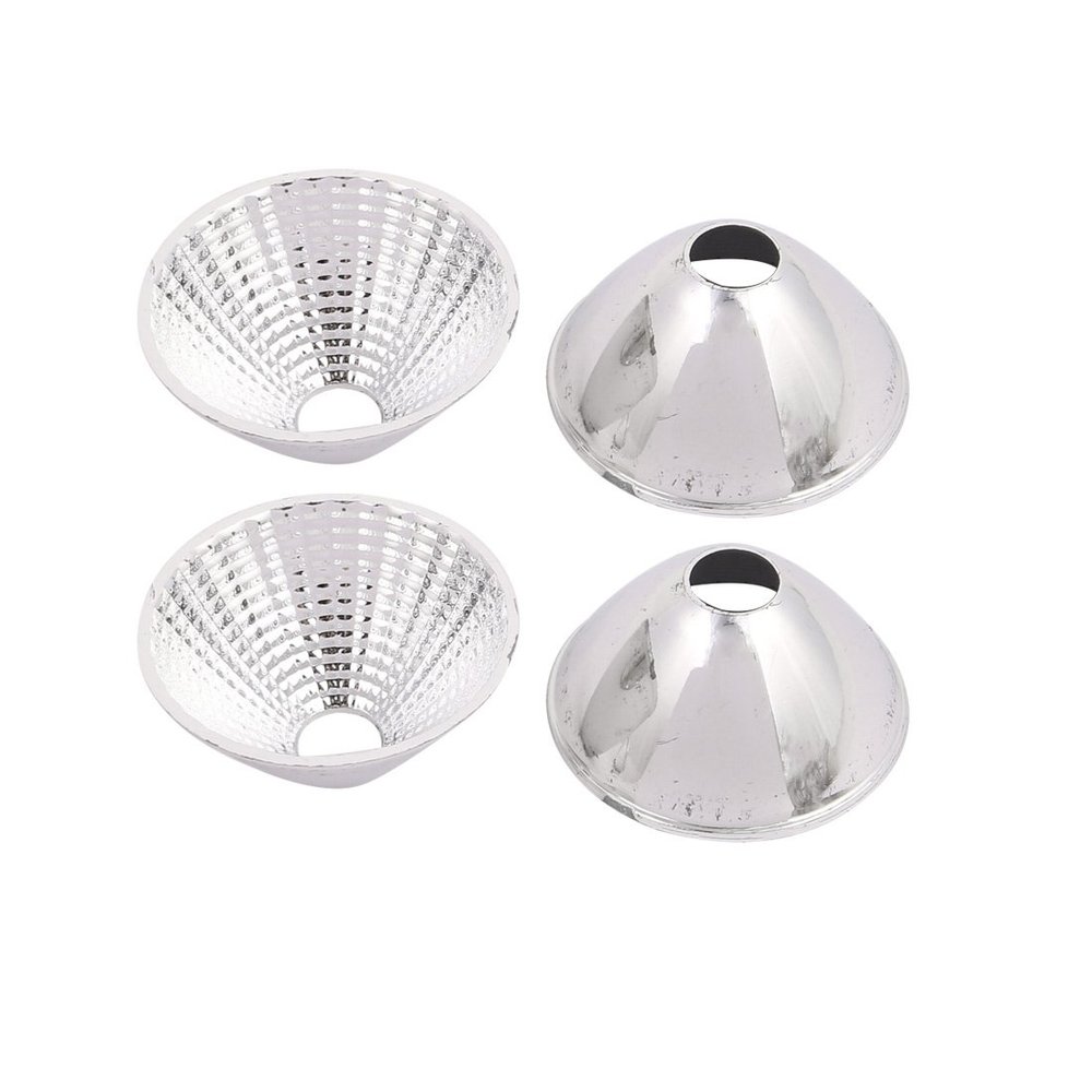 Aexit 4Pcs D50mm Lighting fixtures and controls H25mm Plastic LED Light Lamp Reflector Cup for LED COB Flashlight