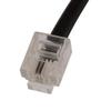 Aexit 2PCS RJ11 Transmission 6P2C Telephone Phone Line Extension Cord Cable White 0.5M Long view 3