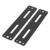 Aexit Aluminum Alloy Transmission Horizontal Server Rack Cable Management Strip 196mmx40mmx3mm 5pcs view 2