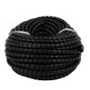 Aexit Flexible Spiral Electrical equipment Tube Cable Wire Wrap Black Manage Cord 10mm Dia x 30 Meter Long with Clip view 1