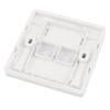 Aexit ST Fiber Transmission Optical Patch Cord Adapter Mount 2 Sockets Wall Plate Panel view 2