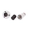 Aexit 2 Sets Distribution electrical GX20-4 Screw Butt Joint Aviation Connector Male Female 4 Pin view 2