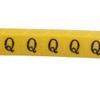 Aexit 2Pcs Flexible Transmission PVC Number Q Print 2.5mm2 Wire Cable Markers Label Yellow view 3