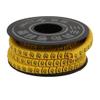 Aexit 2Pcs Flexible Transmission PVC Number Q Print 2.5mm2 Wire Cable Markers Label Yellow view 4