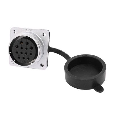Aexit XA32 AC Distribution electrical 500V 10A/25A 13 Terminals Female Aviation Connector Joint w Rubber Cover