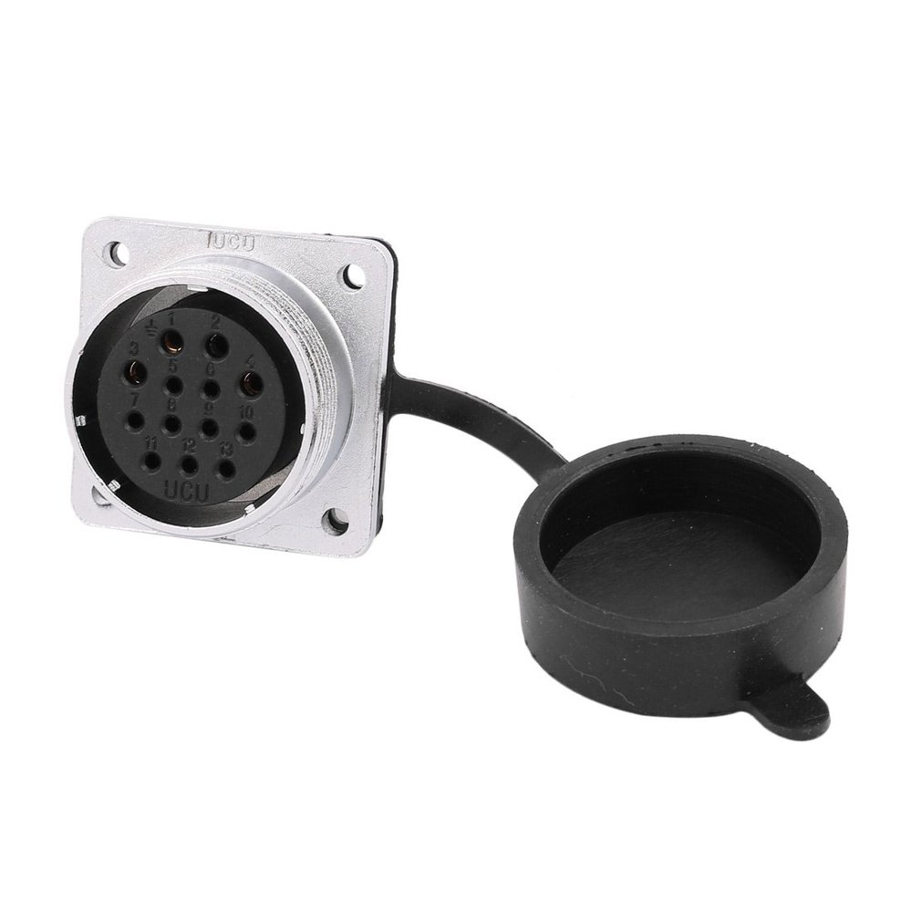 Aexit XA32 AC Distribution electrical 500V 10A/25A 13 Terminals Female Aviation Connector Joint w Rubber Cover