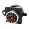 Aexit XA32 AC Distribution electrical 500V 10A/25A 13 Terminals Female Aviation Connector Joint w Rubber Cover view 2