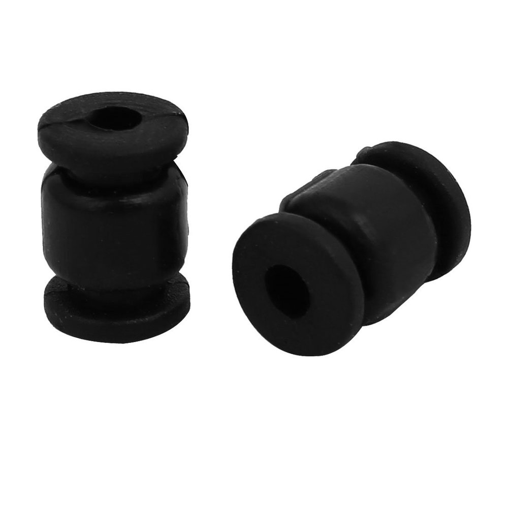 Aexit Black Rubber Electrical equipment Gimbal Aerial Camera Mount 3mm Inner Dia Shockproof Damping Ball 2pcs
