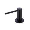 TUTEW Built in Soap Dispenser for Kitchen Sink, Matte Black Countertop Stainless Steel Pump Head, Kitchen Sink Soap Dispenser with 17OZ PET Lotion Bottle view 1