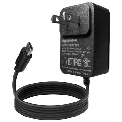 BoxWave Charger Compatible with FiiO M7 - Wall Charger Direct (15W), Rapid Charge Your Device with Built-in 3ft Cable