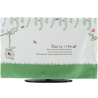 TINTON LIFE Premium Quality Wrinkle Free Polycotton Indoor TV Dustproof Cover Cloth(Bird, 60")