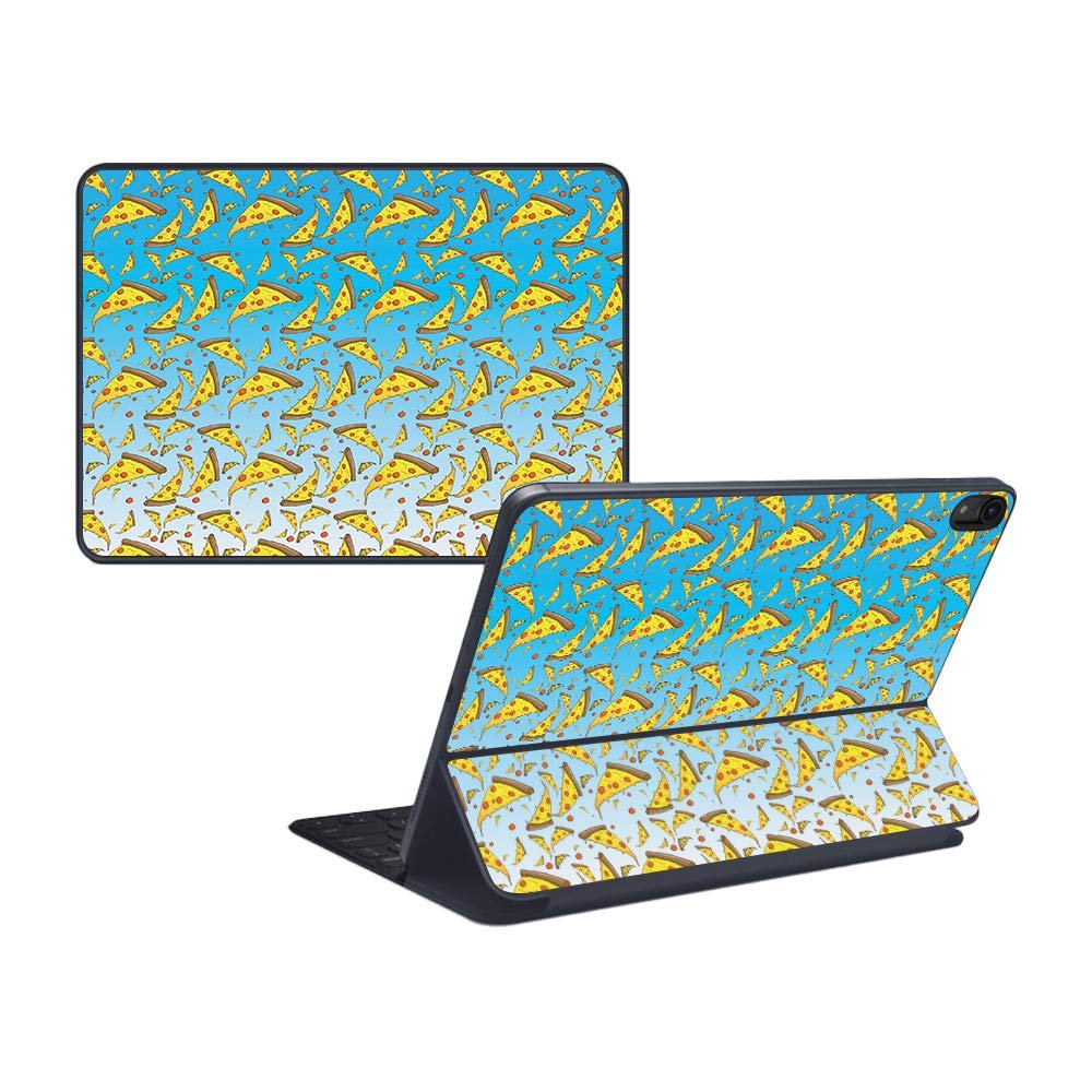 MightySkins Skin Compatible with Apple iPad Pro Smart Keyboard 11" (2018) - Raining Pizza - Protective, Durable, and Unique Vinyl Decal wrap Cover - Easy to Apply, Remove - Made in The USA