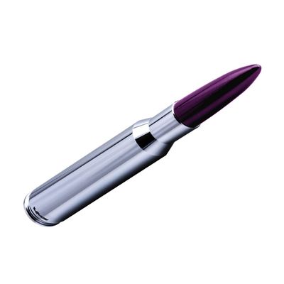 VMS Racing 50 Cal Caliber CHROME PURPLE TIP BULLET ANTENNA in Heavy Gauge CNC Machined Billet Aluminum Short Compatible with Jeep Wrangler TJ 97-06 1997-2006