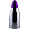 VMS Racing 50 Cal Caliber CHROME PURPLE TIP BULLET ANTENNA in Heavy Gauge CNC Machined Billet Aluminum Short Compatible with Jeep Wrangler TJ 97-06 1997-2006 view 4