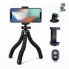 Acuvar Cell Phone Tripod with Remote, 10 Flexible Mini Tripod Stand, Phone Holder & GoPro Adapter, Bendable Travel Tripod for Video Recording, Vlogging, Smartphones, Cameras view 1