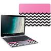 MightySkins Skin Compatible With Samsung Chromebook Plus LTE (2018) - Pink Chevron | Protective, Durable, and Unique Vinyl Decal wrap cover | Easy To Apply, Remove, and Change Styles | Made in the USA view 1