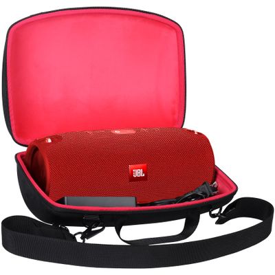 co2CREA Hard Travel Case Replacement for JBL Xtreme 2 Portable Wireless Bluetooth Speaker (Xtreme 2, Black Hard Case with Inner Red)