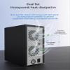 IO CREST Hard Drive Enclosure Supports Multi Bay via USB and eSATA Interface, Black, 8-Bay view 2