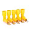 Davitu 100pcs Davitu Insulated Wire Crimp Terminals Male & Female Spade Blade Connectors 2.5mm-6.5mm2/12-10 AWG Yellow view 2