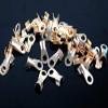 Davitu 10Pcs OT-300A Cable Connectors Copper Passing Through Terminals Lugs - (Color: 10PCS) view 4