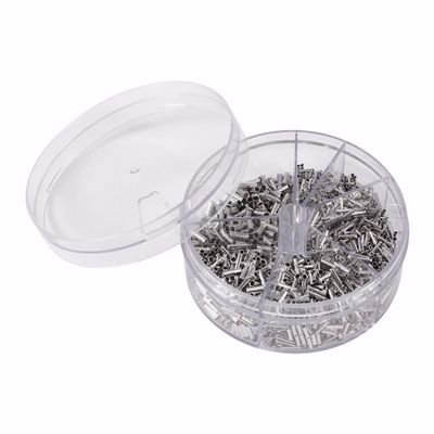 Davitu 1900pcs/Lot Mixed 5 Models Bared Bootlace Ferrule Kit Non Insulated Electrical Crimp Cord Wire End Terminal Connector Set