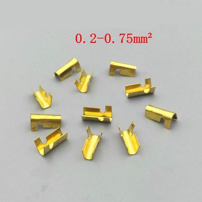 Davitu 100pcs/lot 452-1 U-shaped terminal tab cold inserts connectors/terminal connector cable/wire cable lug,0.2-0.75mm2