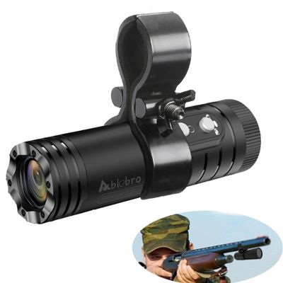 ABLEBRO Shotgun Camera,Action Video Camcorder 1080P HD Recording for Shootting/Helmet Cam,Sport Camera for Sports DV Hunting Gun Cam Novatek Video Camera