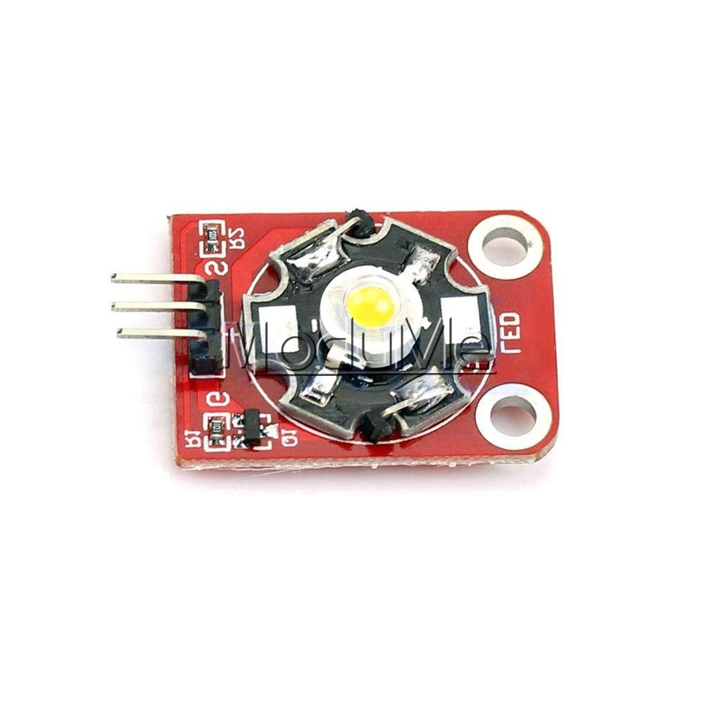 3W High-Power Keyes LED Module with PCB Chassis for Arduino STM32 AVR