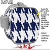 Decal Style Skin Wrap Compatible with Oculus Go Headset - Houndstooth Navy Blue (Oculus NOT Included) view 2