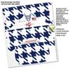 Decal Style Skin Wrap Compatible with Oculus Go Headset - Houndstooth Navy Blue (Oculus NOT Included) view 3