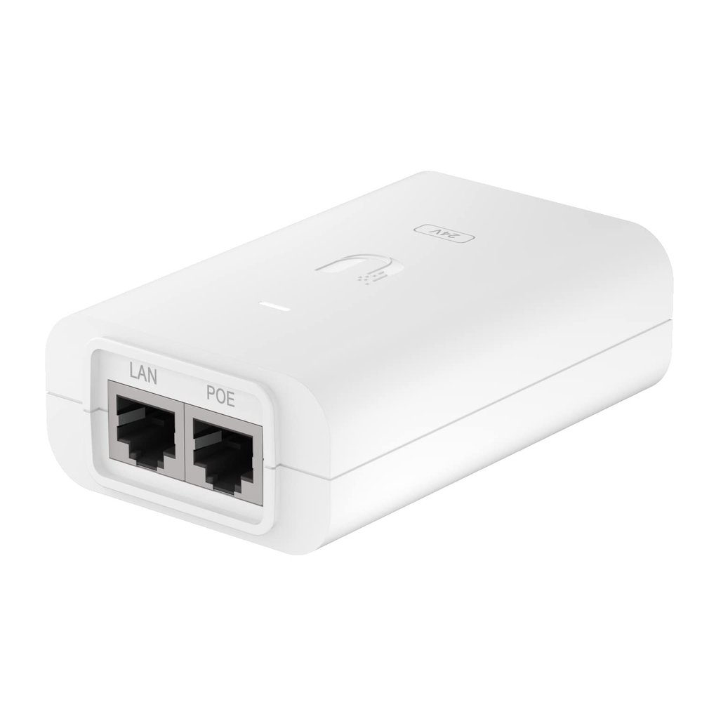 Ubiquiti POE-24-12W-G-WH PoE Injector, White, Injector