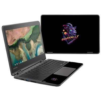 MightySkins Skin Compatible with Lenovo 300e Chromebook 11.6" (2018) - Goatally | Protective, Durable, and Unique Vinyl Decal wrap Cover | Easy to Apply, Remove, and Change Styles | Made in The USA