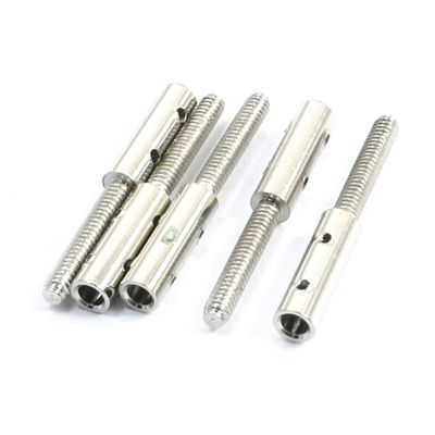 Aexit 5Pcs M2 Electrical equipment Hole Diameter 20mm Long Steel Close Loop Extenders for Airplane