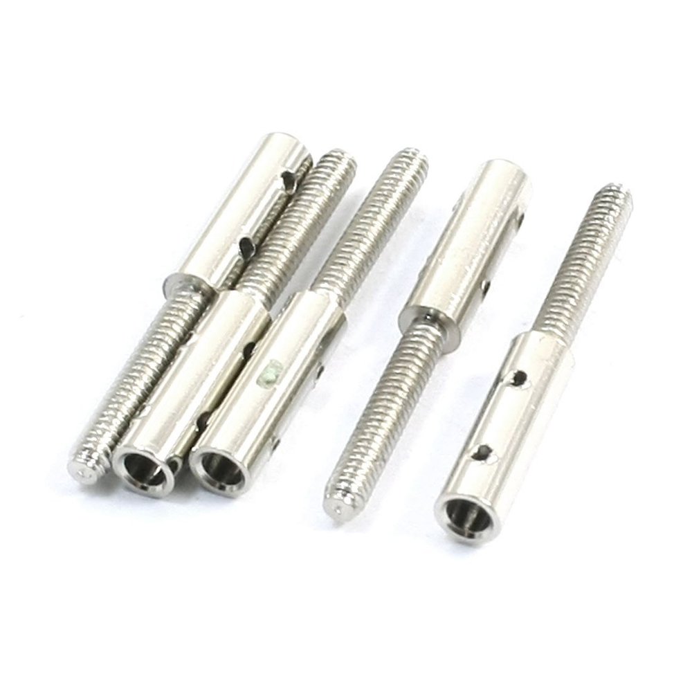Aexit 5Pcs M2 Electrical equipment Hole Diameter 20mm Long Steel Close Loop Extenders for Airplane