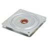 Aexit 75mmx75mmx8mm Metal Power supply and power module Table Chair Rotate Turntable Silver Tone view 3