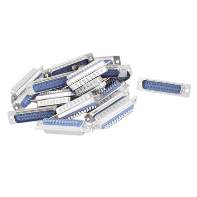 Aexit DB25 25-Pin Distribution electrical 2-Row Male Computer VGA Cable Connector Adapter 20 Pcs